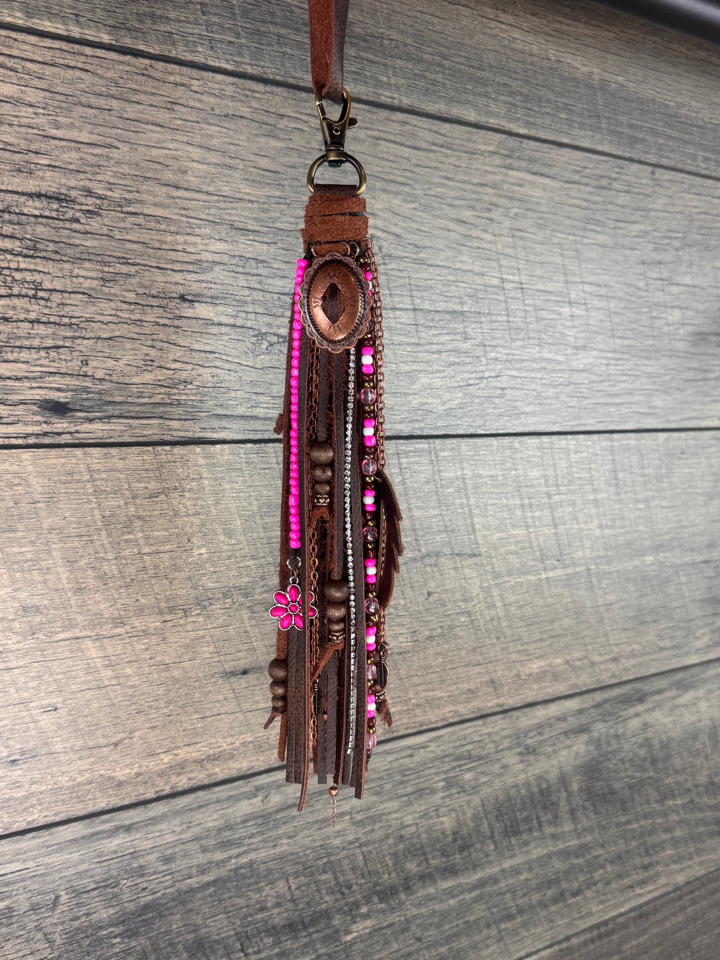 “Junk’d Up” Tassel 005 - Chocolate & Pink