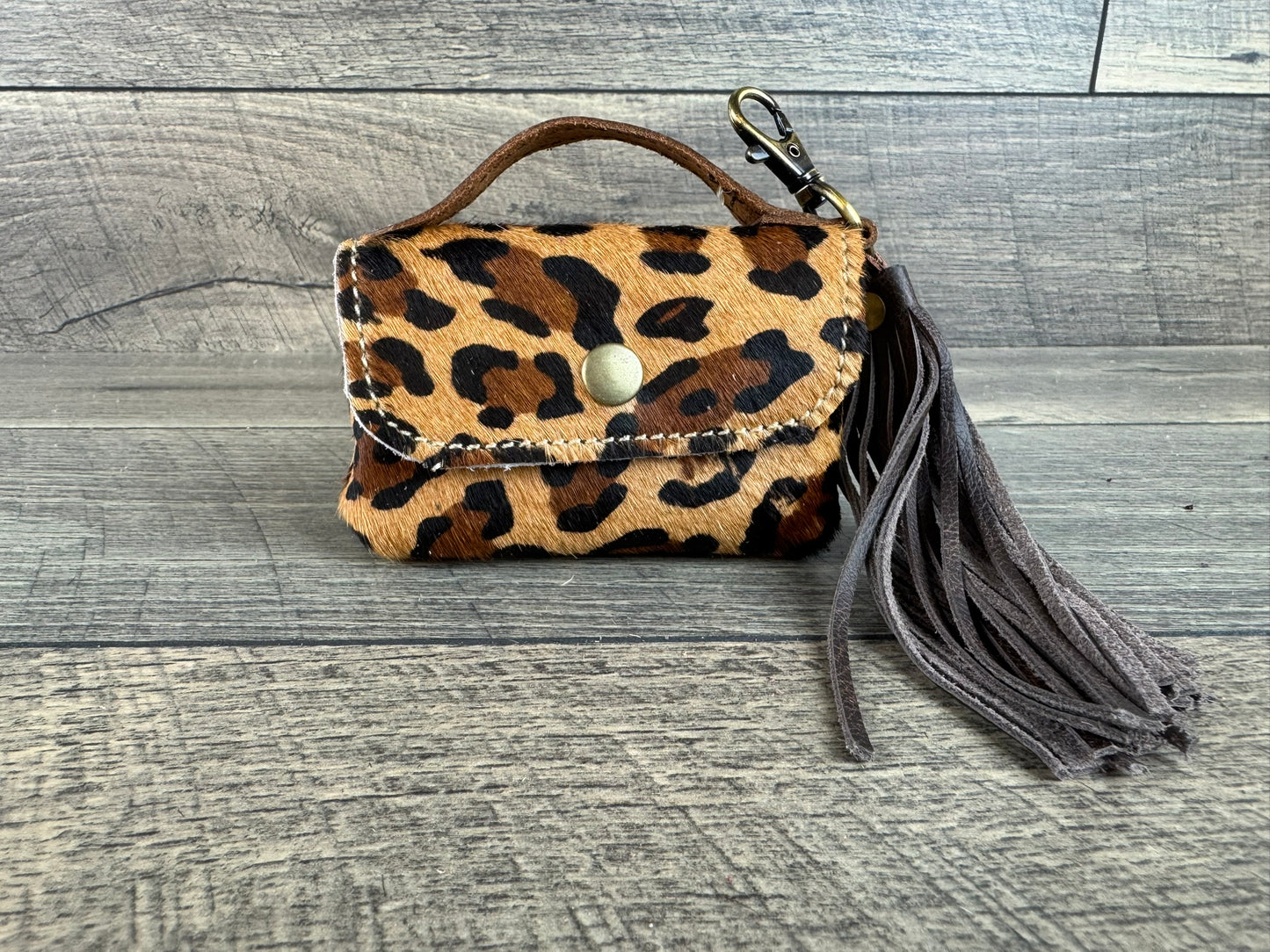 Bag-Ette Mini Purse - Leopard Hair On Cowhide
