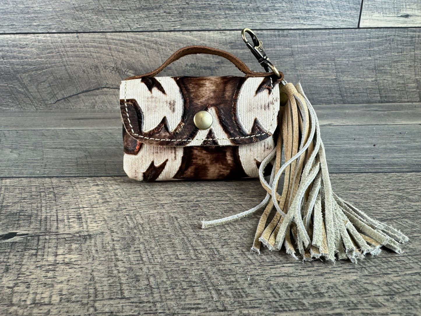 Bag-Ette Mini Purse - Chocolate & Ivory Laredo