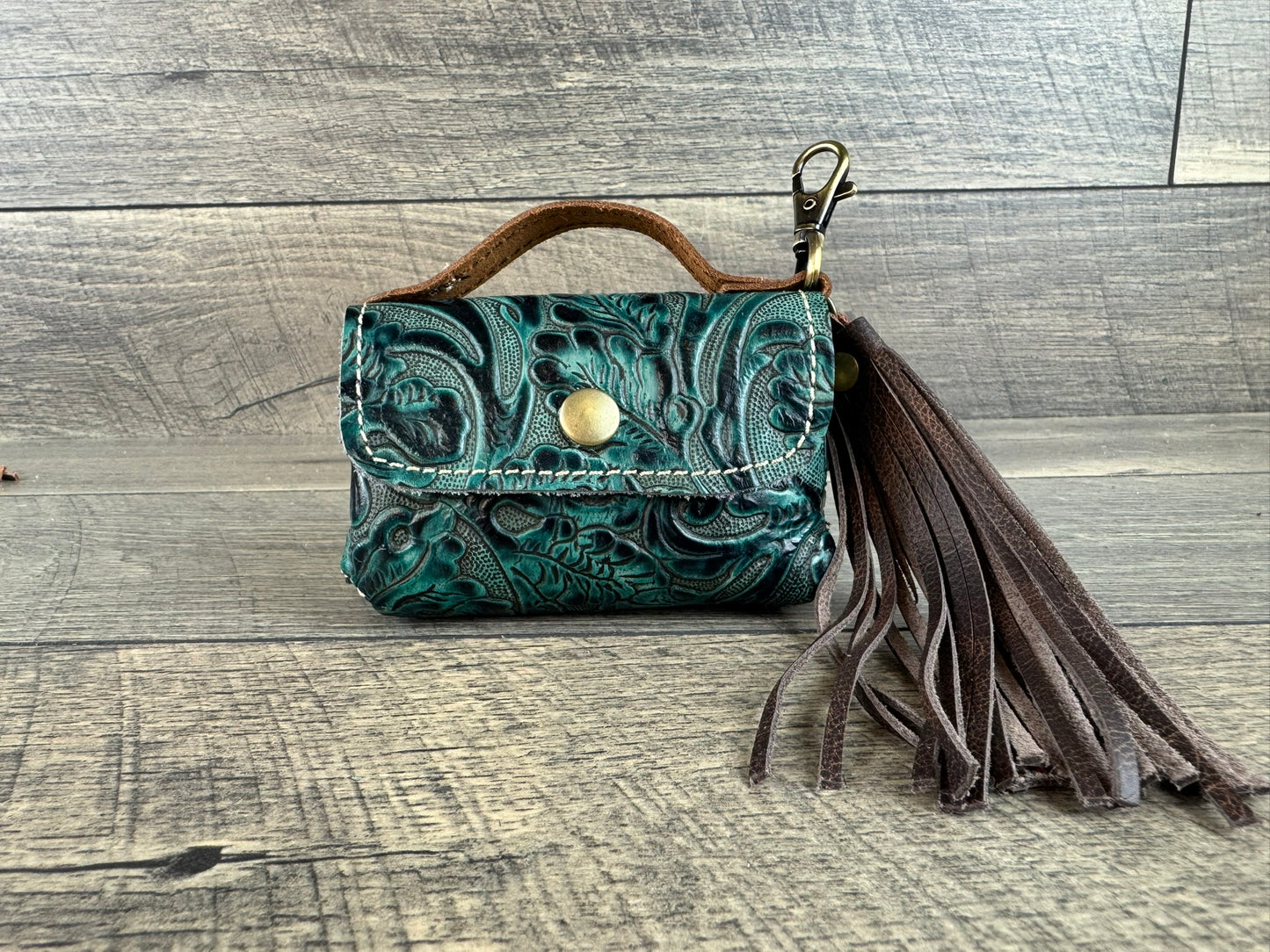 Bag-Ette Mini Purse - Turquoise Tooled