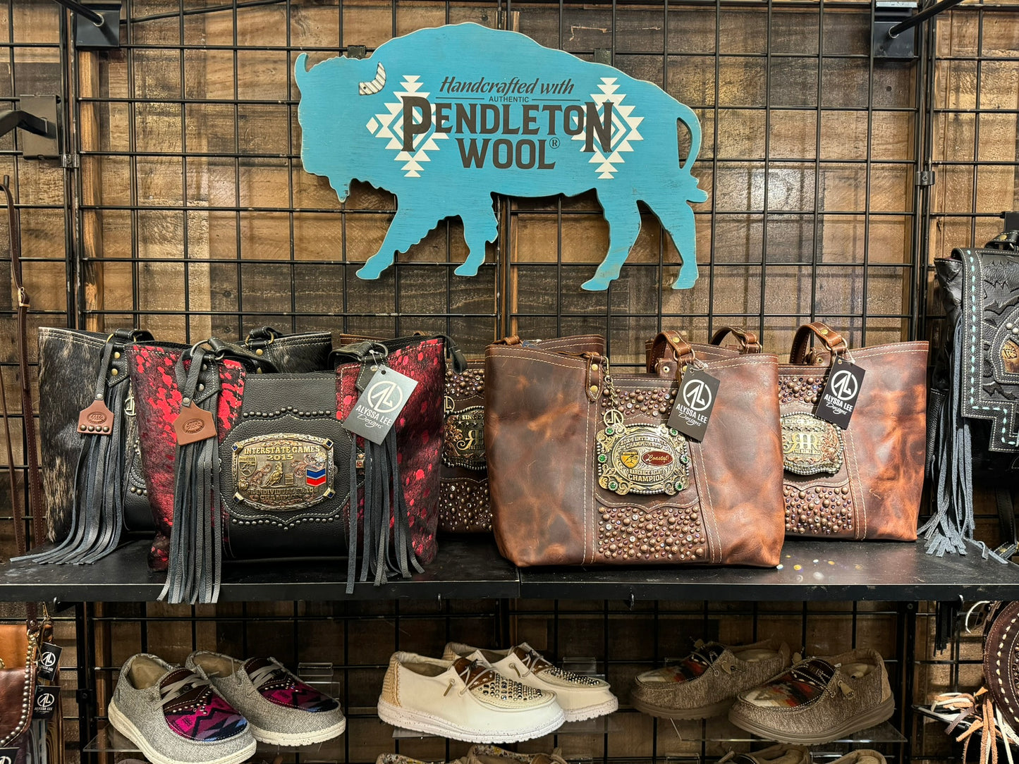 Custom Tiffy Tote w/Buckle Option - Chocolate Leather Confetti