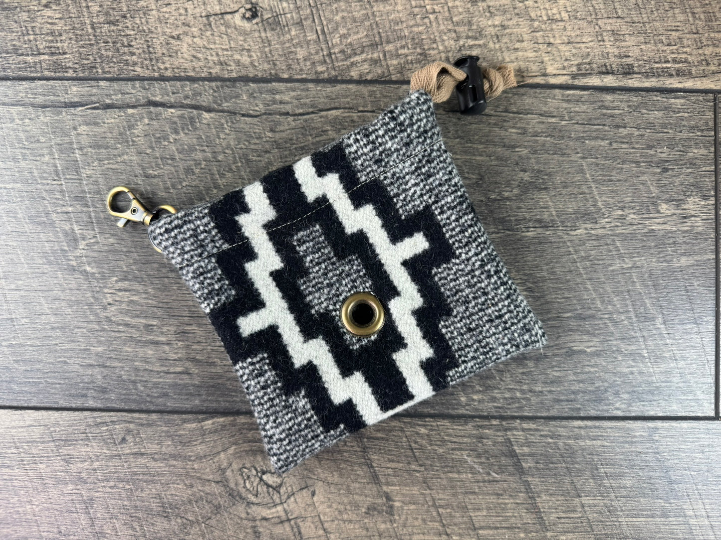 Dog Bag Holder - Black & Grey