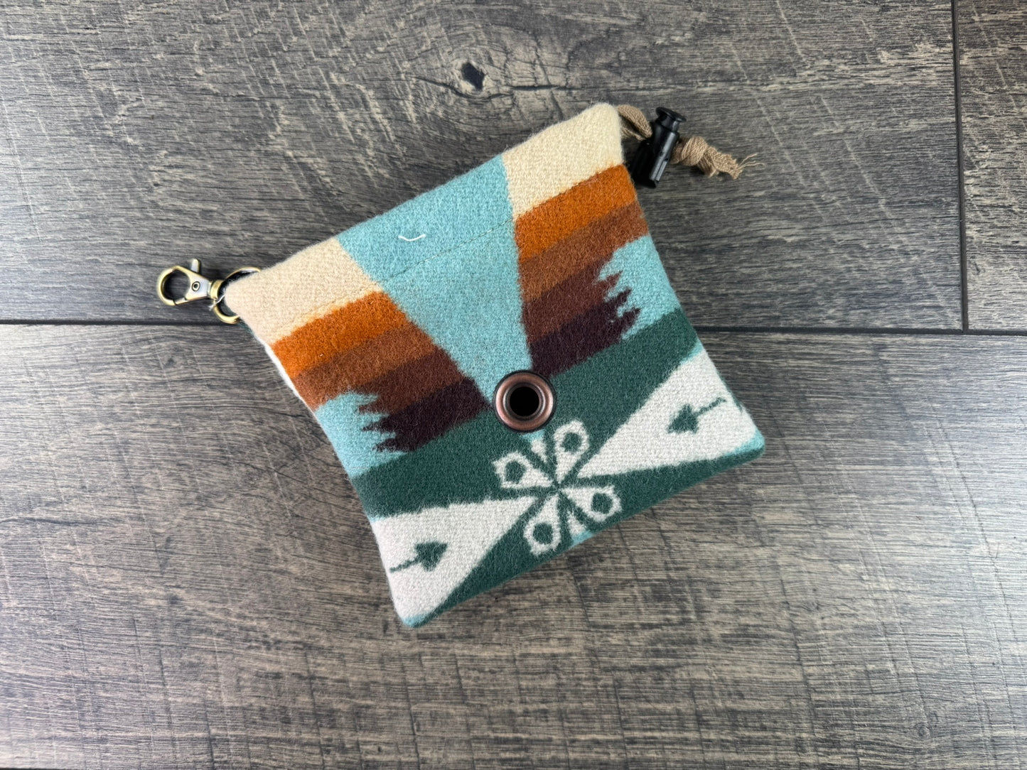 Dog Bag Holder - Tucson Aqua (Second Pattern)