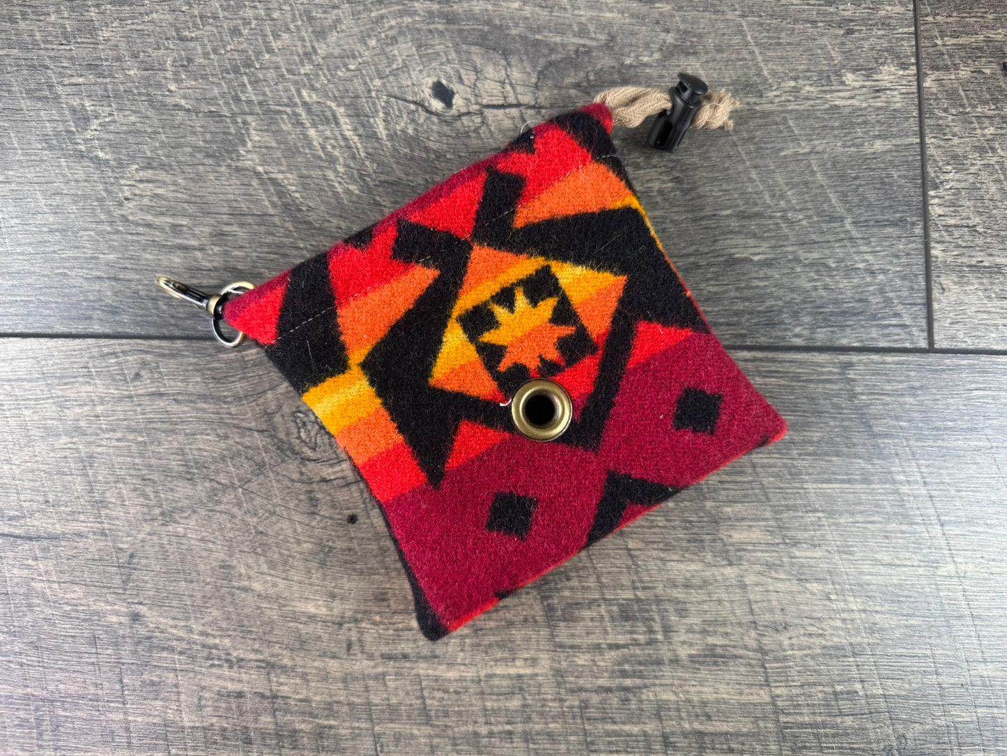 Dog Bag Holder - Red & Black