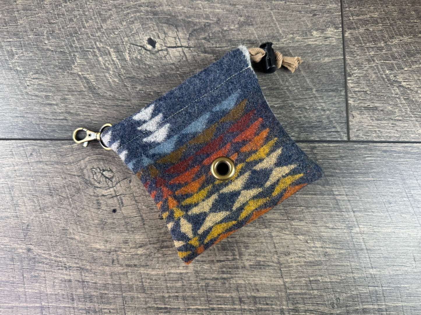 Dog Bag Holder - Navy Harding