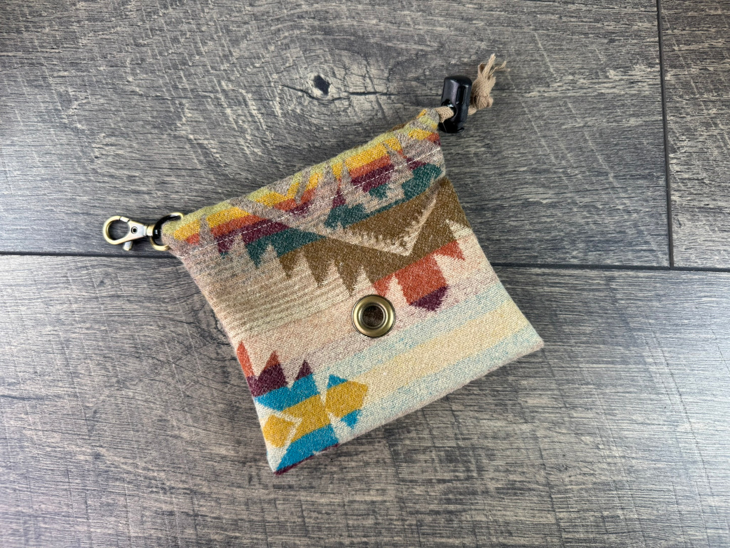 Dog Bag Holder - Tan/Olive/Yellow