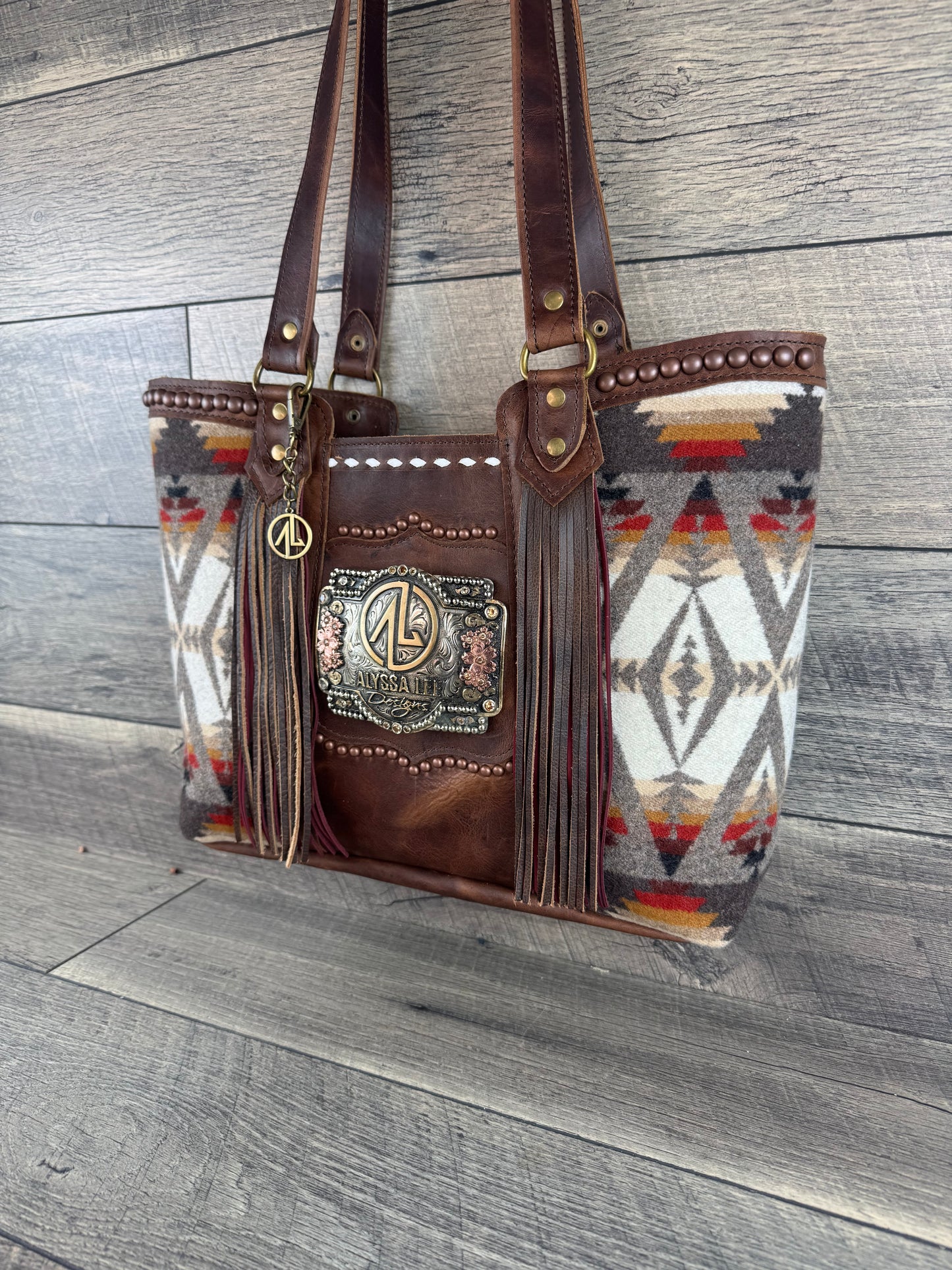 Tiffy Tote w/Buckle Option - Pacific Crest & Chocolate
