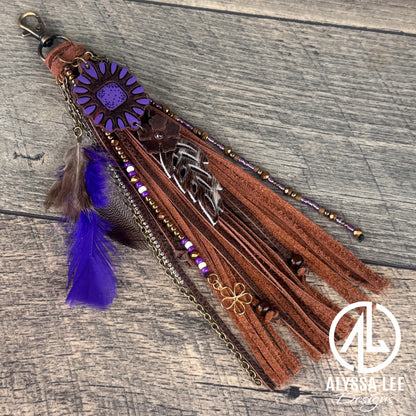 “Junk’d Up” Tassel 023 - Purple & Chocolate
