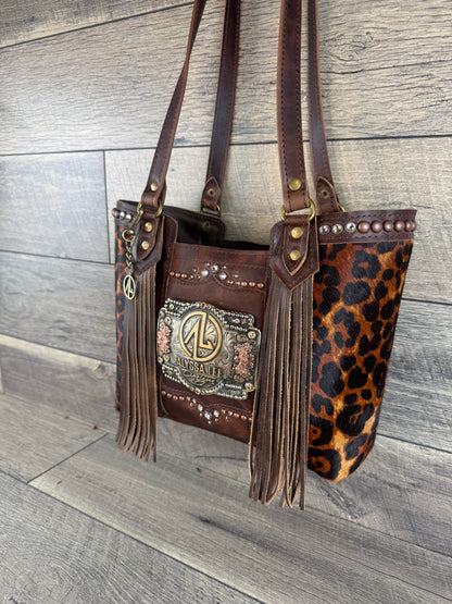 Mini Tiffy Tote w/Buckle Option - New Leopard