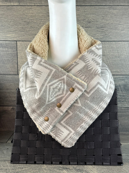 Tan Harding Sherpa Cozy Cowl