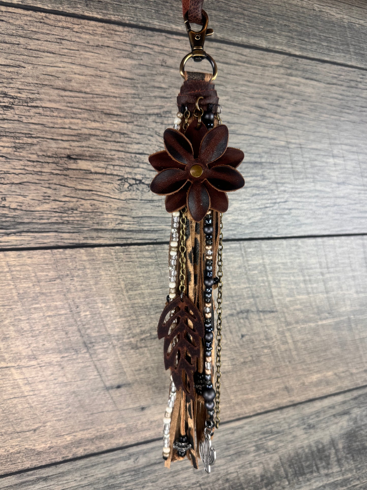 “Junk’d Up” Tassel 024 - Leopard w/Neutral Metallics