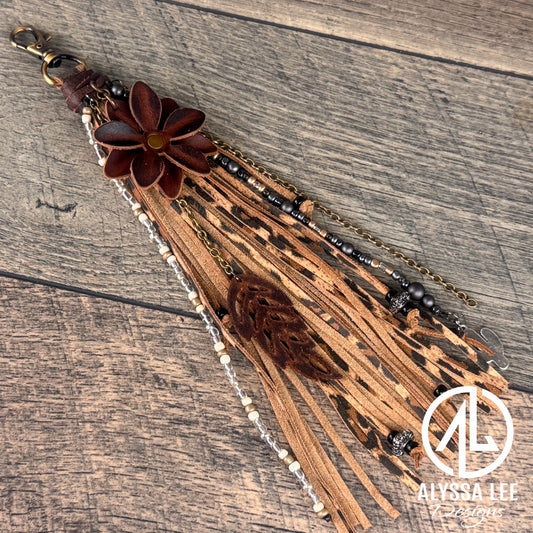 “Junk’d Up” Tassel 024 - Leopard w/Neutral Metallics