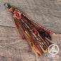 “Junk’d Up” Tassel 010 - Chocolate, Leopard & Red Aztec