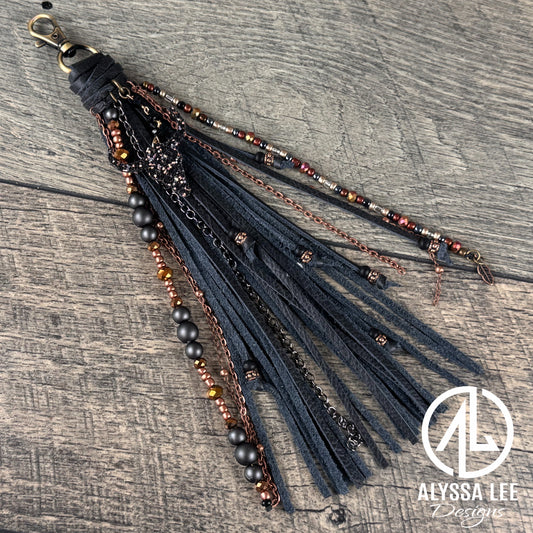 “Junk’d Up” Tassel 002 - Black & Copper Longhorn