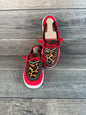 Women’s Size 8 - Red w/Cheetah & Turquoise Buckstitching