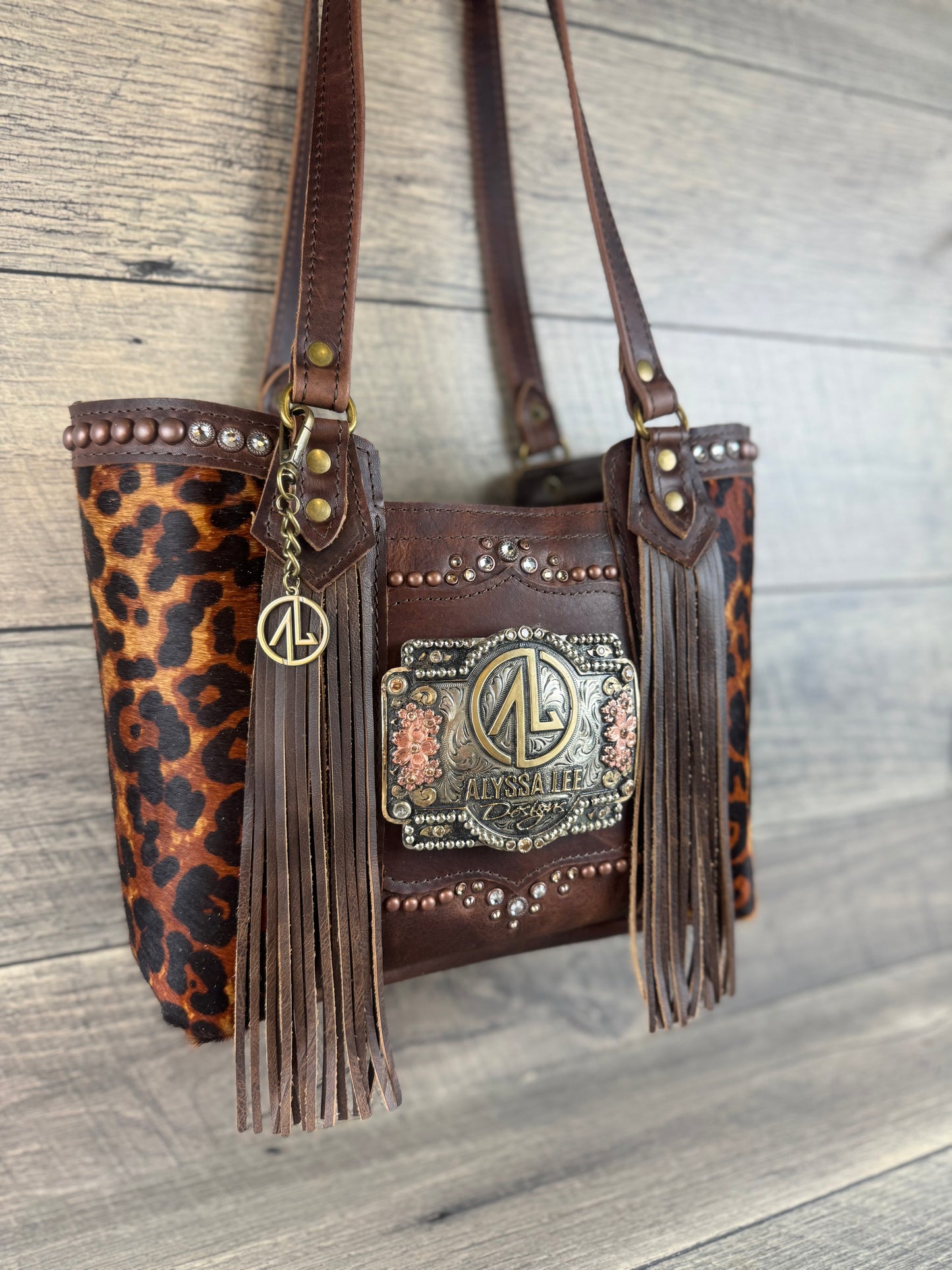 Mini Tiffy Tote w/Buckle Option - New Leopard