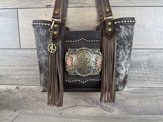 Mini Tiffy Tote w/Buckle Option - Cowhide