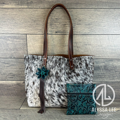 Aubree - Brown & White Cowhide (#002)