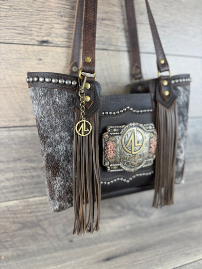 Mini Tiffy Tote w/Buckle Option - Cowhide