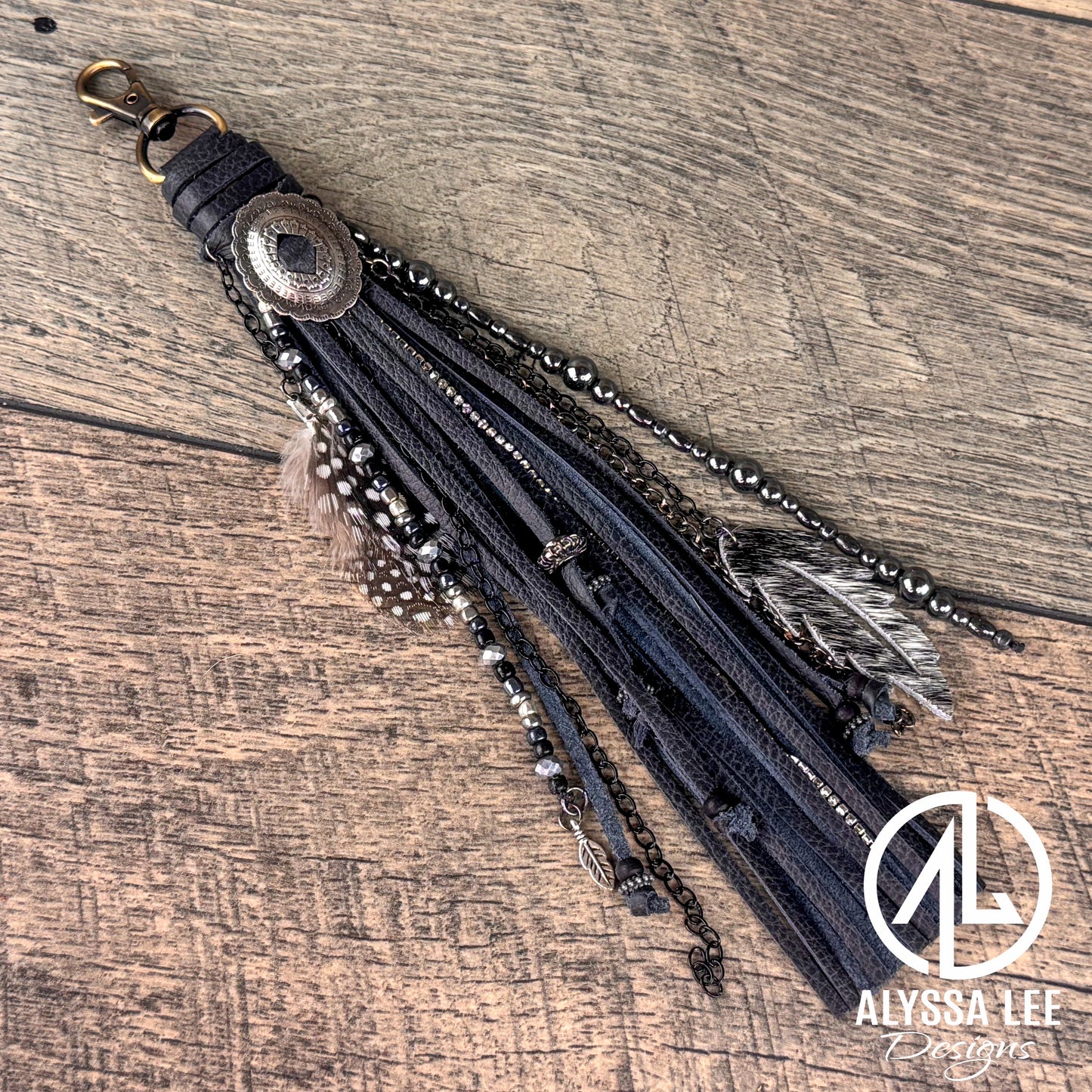 “Junk’d Up” Tassel 009 - Black & Gunmetal