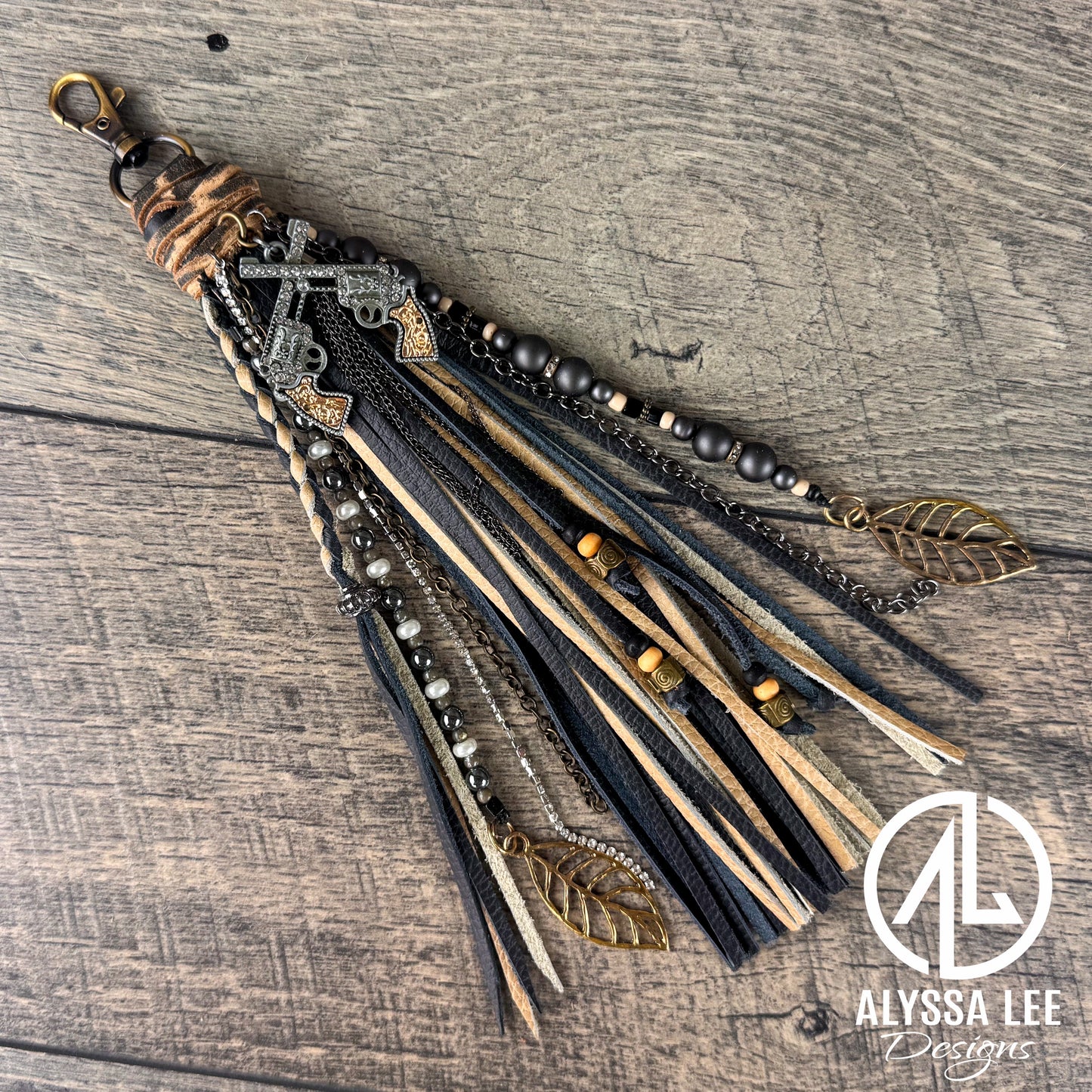 “Junk’d Up” Tassel 030 - Black, Tan & Gunmetal