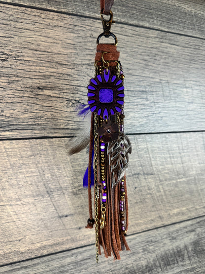 “Junk’d Up” Tassel 023 - Purple & Chocolate