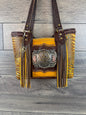 Mini Tiffy Tote w/Buckle Option - Mustard Cowhide & Gator