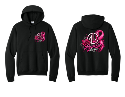 *PRE-ORDER* Limited Edition Alyssa Lee Designs Hoodie - Breast Cancer Awareness (Black)
