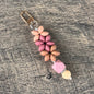 Silicone Flower Keychain 003 - Flamingo