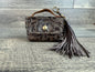 Bag-Ette Mini Purse - Brown Tooled