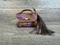 Bag-Ette Mini Purse - Purple Feathers