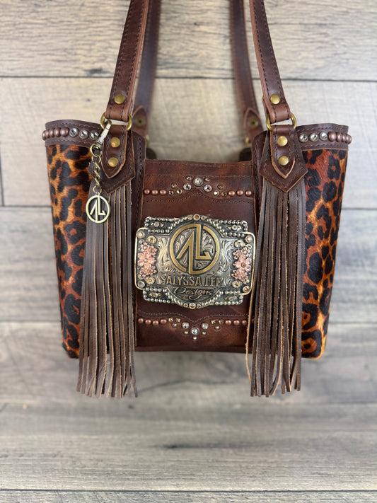 Mini Tiffy Tote w/Buckle Option - New Leopard