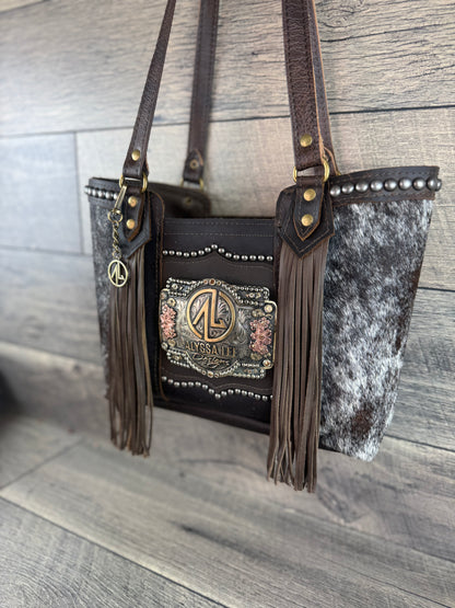 Mini Tiffy Tote w/Buckle Option - Cowhide
