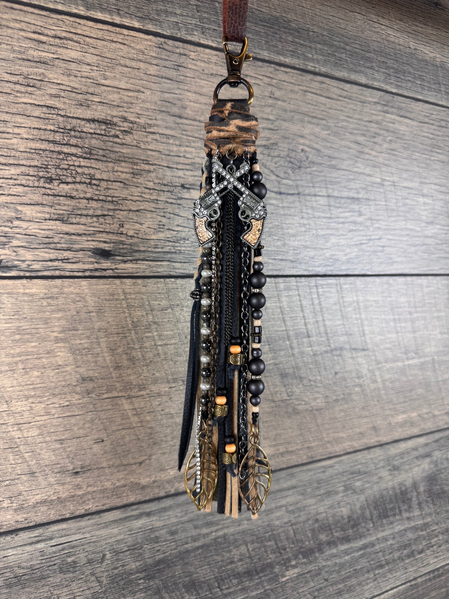“Junk’d Up” Tassel 030 - Black, Tan & Gunmetal