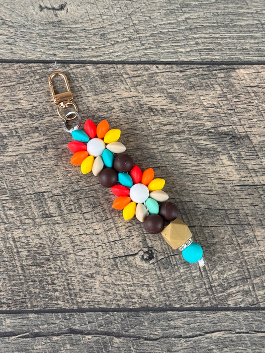 Silicone Flower Keychain 016 - Tucson