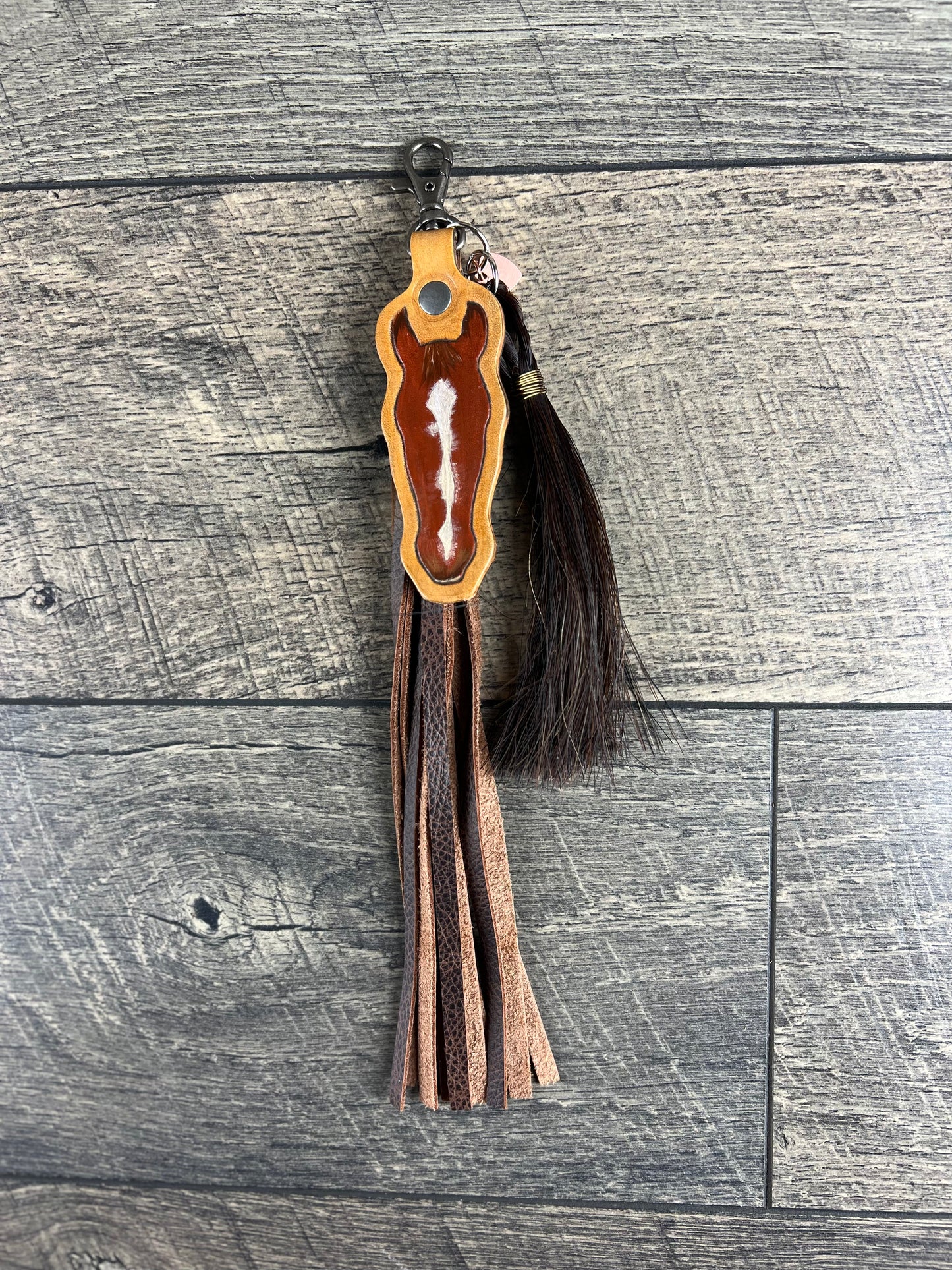 Custom Horse Head Keychain