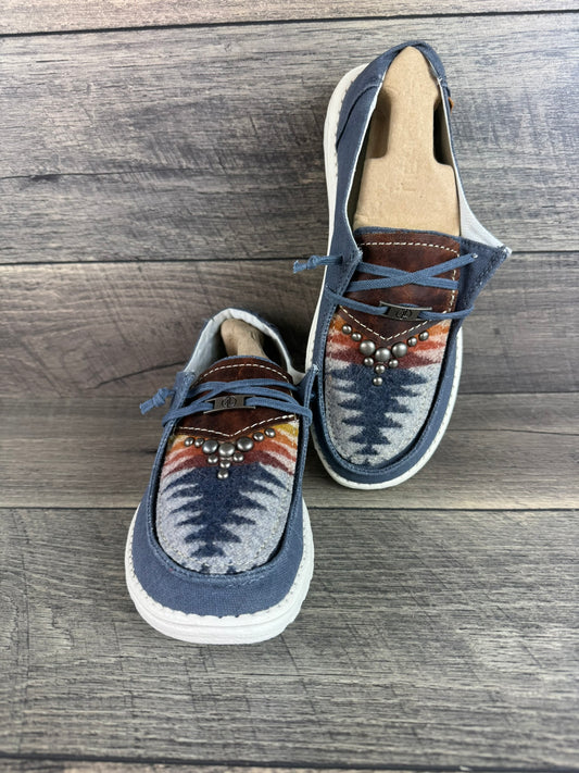 Women’s Size 8 - Denim Shoes w/Navy Harding