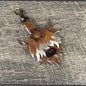 Highland Cow Purse Charm 009 - Light Brown & White