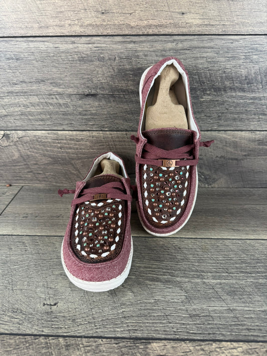 Women’s Size 7 - Heather Burgundy w/Copper & Turquoise Confetti