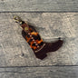 Boot Purse Charm 007 - Brown & Leopard
